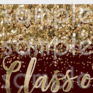 ANY YEAR Graduation Phone Invitation, Class of, Burgundy, Gold, Mobile invite, Electronic Invite, Evite, Text Message invite /EDITABLE image 3