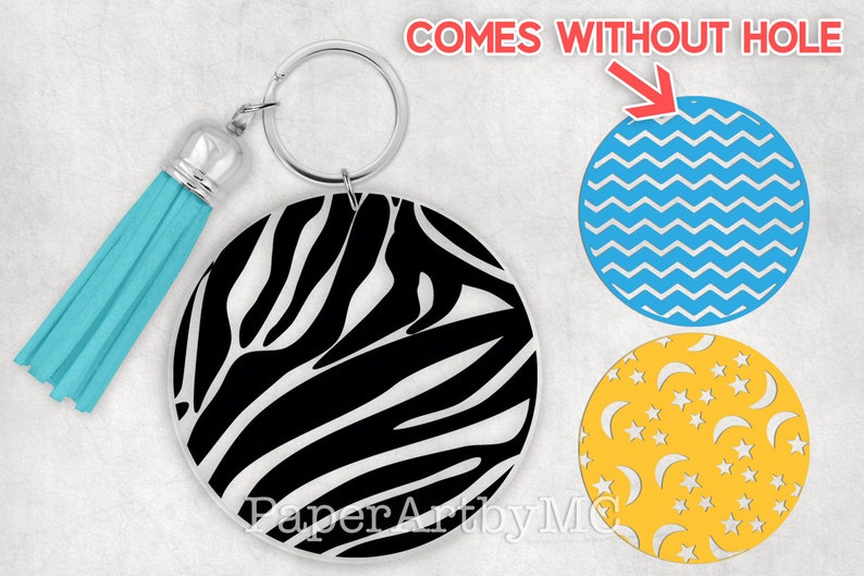 Free Round Silicone Keychain Svg