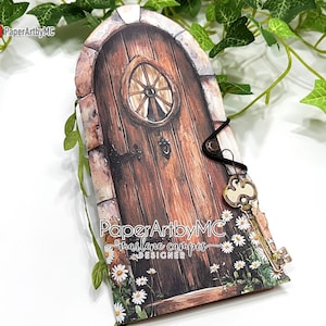 Rustic Door Folio for Junk Journal Insert, Junk Journal Folio Kit, Junk Journal add-on, Vintage Scrapbook Kit, Printable