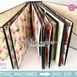 Plakboekalbum, snijbestand SVG, interactieve albumbasis, minialbum, snijmachinebestand, Paper Craft, Cricut, silhouet