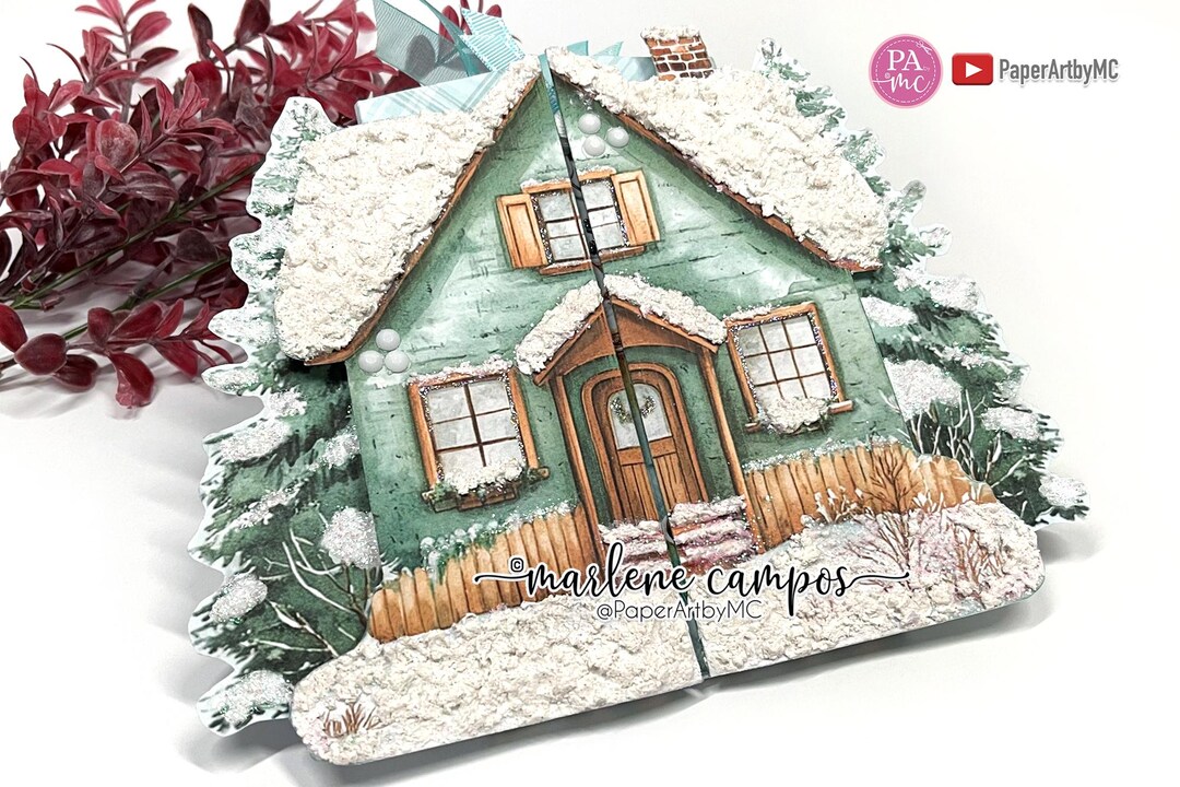 Winter Cozy House Junk Journal Kit, Printable Folding Folio, Scrapbook ...