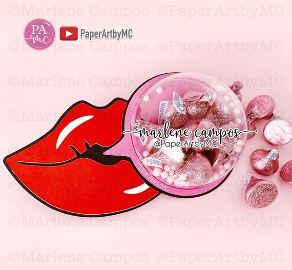 CUT FILE Bubblegum Candy Holder | 80 mm Dome | Retro Party Decor | + TUTORIAL | svg, dxf, png | Cricut Project, Silhouette, ScanNcut Il_570xn