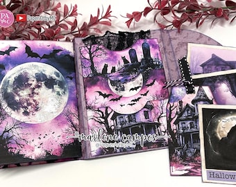 Creepy Night Junk Journal Kit - Druckbares Halloween Folio