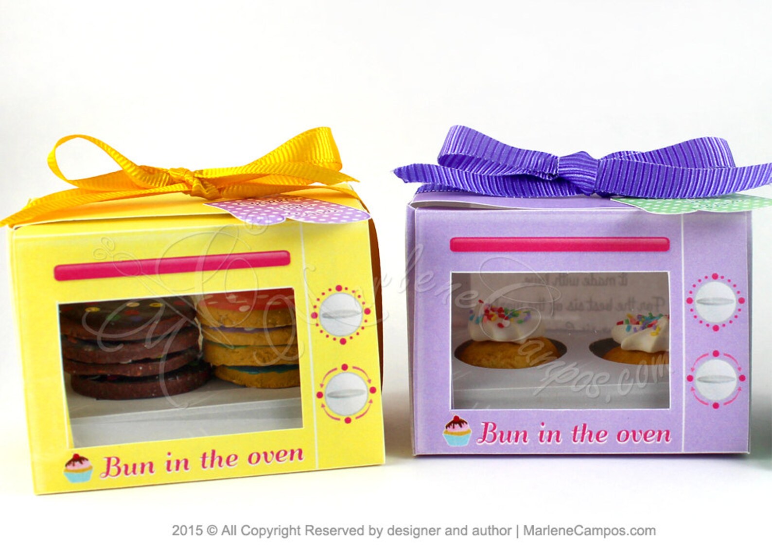 Electric Oven Favor Box Cupcake Box YELLOW Oven Cookie Etsy