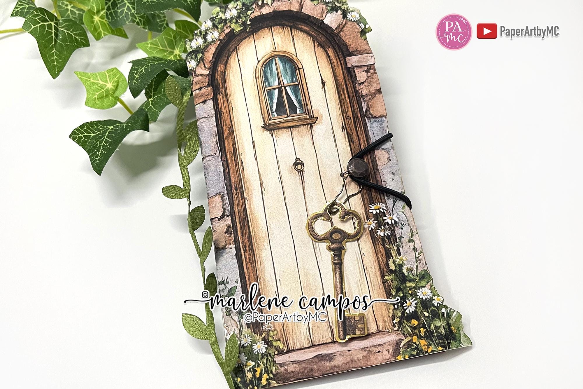 Vintage Door Junk Journal Folio Kit: Neutral Ephemera, Printable Scrapbook (PDF)