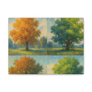Seasonal Tree Canvas Art