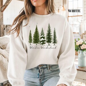 Winter Wonderland, Christmas Tree Shirt, Winter Sweatshirt, Christmas Shirt For Women, Winter Crew Shirt, Winter Lover Shirt bild 4