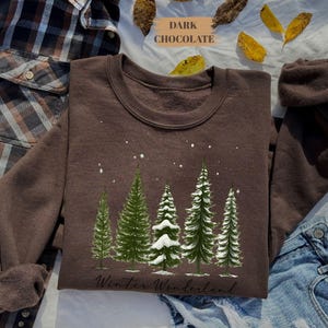 Winter Wonderland, Christmas Tree Shirt, Winter Sweatshirt, Christmas Shirt For Women, Winter Crew Shirt, Winter Lover Shirt bild 3