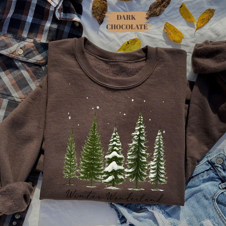 Winter Wonderland, Christmas Tree Shirt, Winter Sweatshirt, Christmas Shirt For Women, Winter Crew Shirt, Winter Lover Shirt bild 3