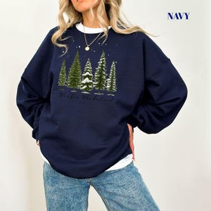 Winter Wonderland, Christmas Tree Shirt, Winter Sweatshirt, Christmas Shirt For Women, Winter Crew Shirt, Winter Lover Shirt bild 6