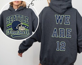 Seattle Football Sweatshirt Hoodie, Seattle Football Crewneck Sweatshirt, Seattle Fan Gift, Retro Seattle Football Shirt, Game Day Football.