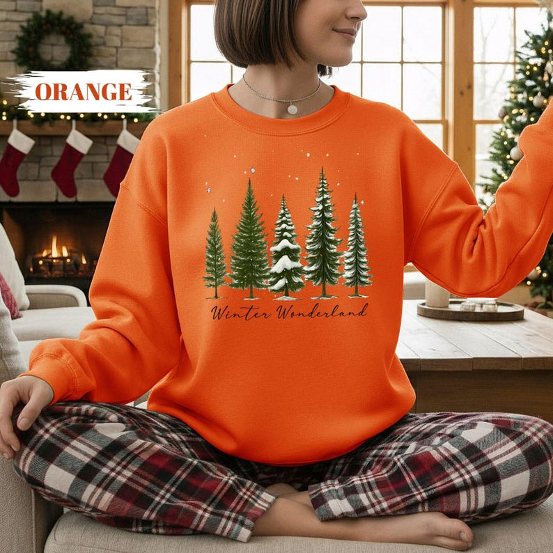 Winter Wonderland, Christmas Tree Shirt, Winter Sweatshirt, Christmas Shirt For Women, Winter Crew Shirt, Winter Lover Shirt bild 2