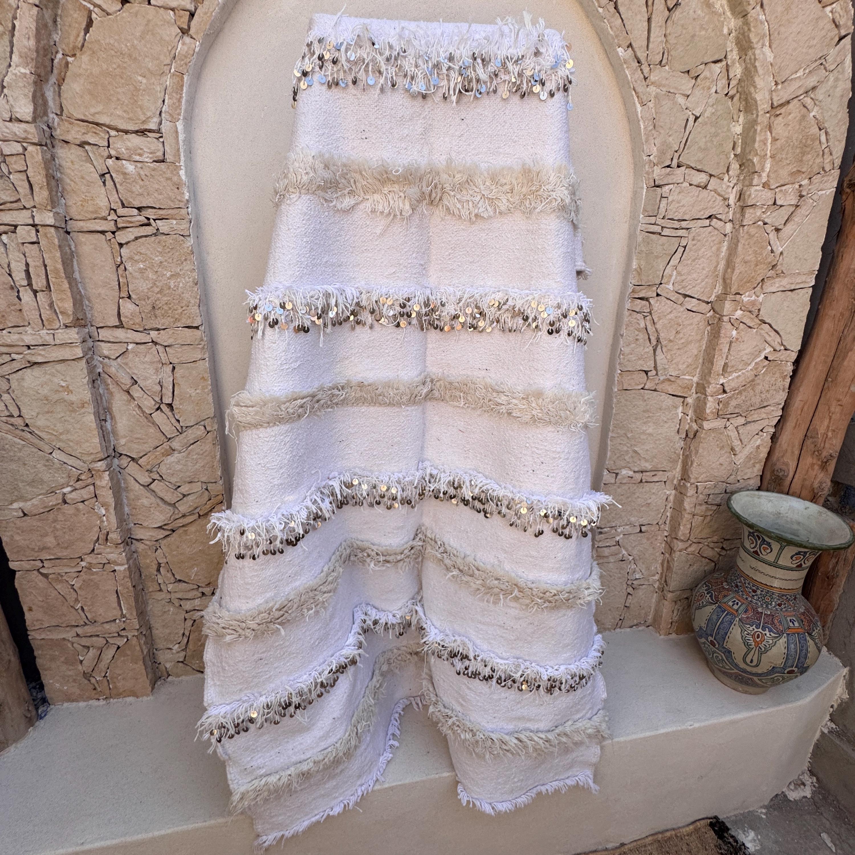 モロッコハンディラブランケット 中サイズ07 Moroccan wedding blanket 