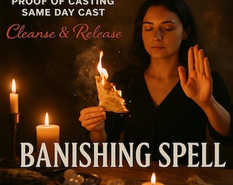 Banishing Spell: Remove Negativity, Break Curses, Energy Cleanse