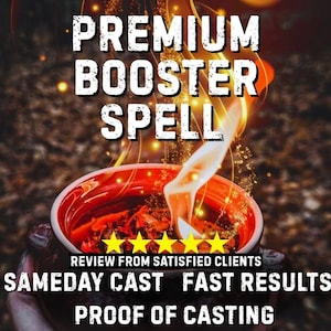 Premium Spell Booster | Förstärk energi, manifestation och resultat