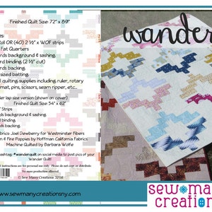 Instant Download - PDF Sewing Pattern -  Wander