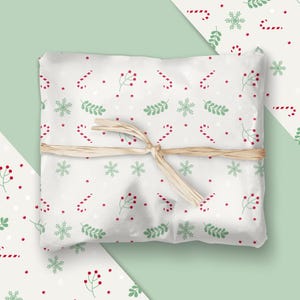 Festive Gift Wrap Papers for Holidays, Christmas Wrapping Paper, Elegant Design Wrap, Minimalist Wrapping Paper