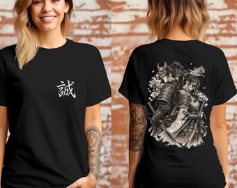 Samurai Couple Shirt: Katana Lovers Design - Unisex Fit