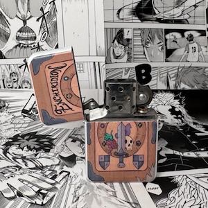 Fantasy Tome Lighter - Refillable Flip Lighter with Cartoon Design
