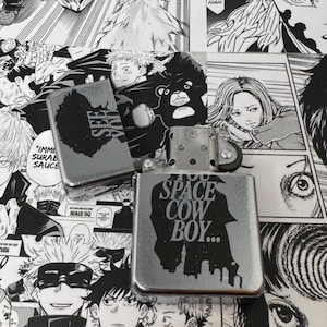 Spaceship Lighter - Refillable Flip Lighter with Anime Design