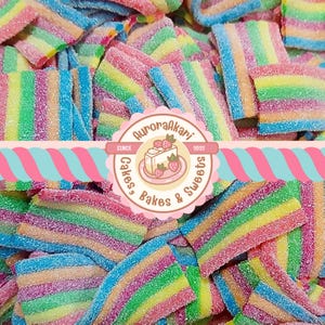 Fizzy Rainbow Belt Sweeties I Pick&#39;N&#39;Mix Selection I Vegan & Halal