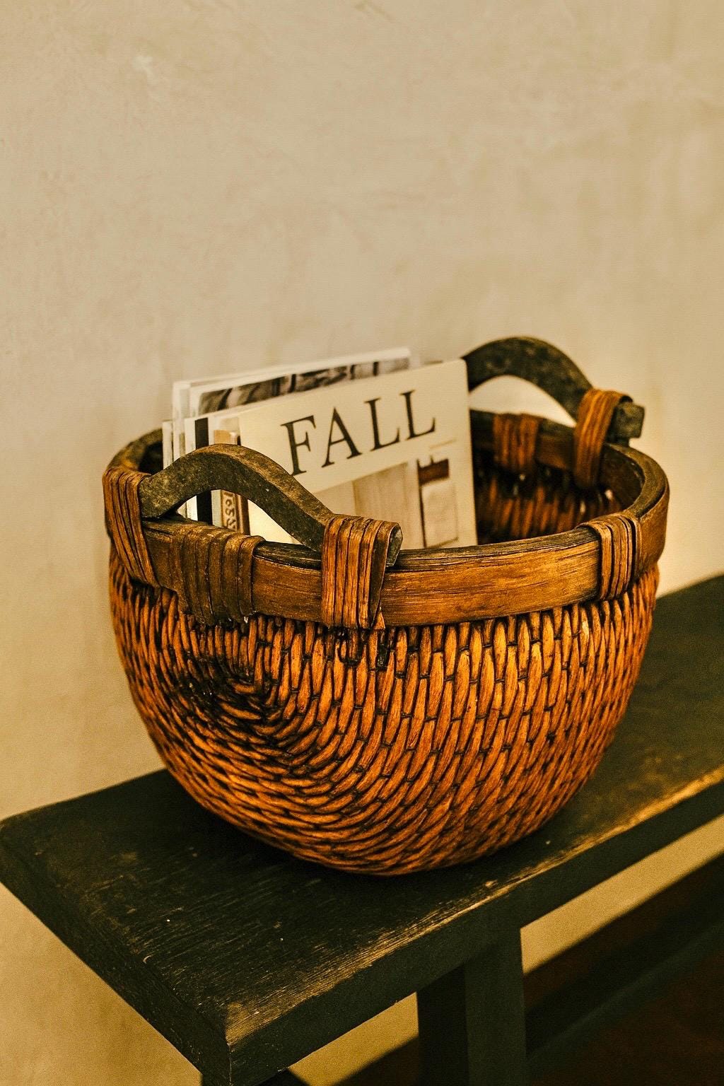antique chinese basket/アンティークチャイニーズバスケット antique Chinese wedding basket – 86 Vintage