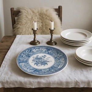 Spode Blue Room Collection Floral Plate.27 cm Vintage Serving Plate,  Blue & White Transferware