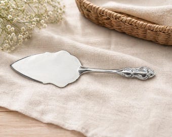 Vintage Silver Cake Server • Ornate Handle Dessert Slice • Wedding Cake Knife • Antique Style Serving Utensil • Elegant Hostess Deco