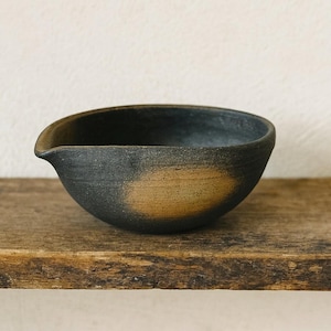Rustic Japanese Matcha Bowl: Handcrafted Wabi Sabi Ceramic Tea Ceremony