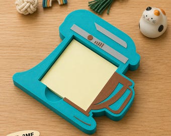 Hållare för självhäftande lappar till köksmaskin i STL-format, Post-it-lapphållare i 3D-utskriftsformat (kommersiell licens)