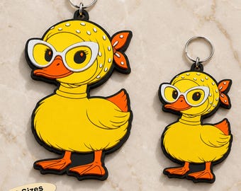 Duck Keychain 3D Print Files, Kawaii Duck Handbag Charms, Stylish Kindle Charm Accessory