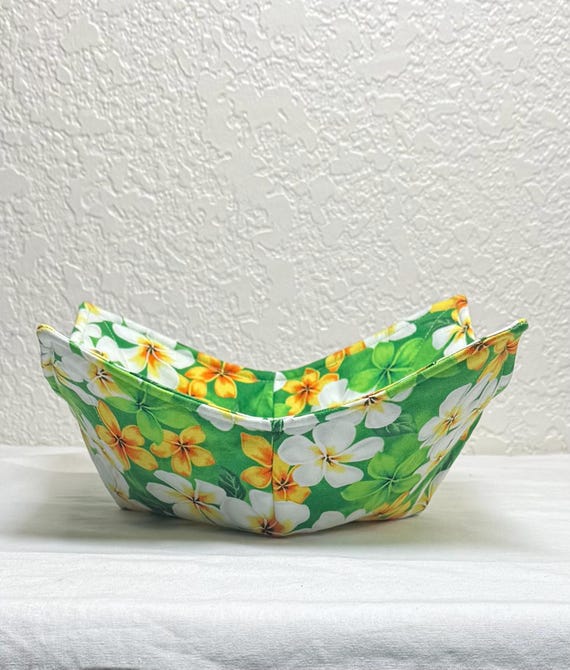 0900-213 (Medium Size) Microwave Bowl Cozy - Hawaiian Flowers