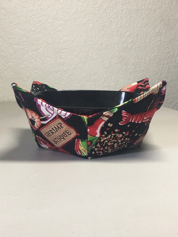0200-498 (10X10) Microwave Bowl Cozy- Louisiana Cooking