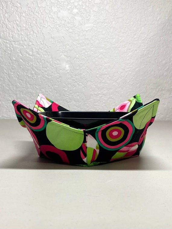 0200-702 (10X10) Microwave Bowl Cozy - Colorful Circles