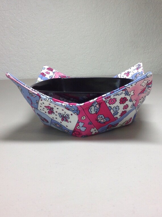 0200-282 (10X10) Microwave Bowl Cozy - Awareness/Butterflies