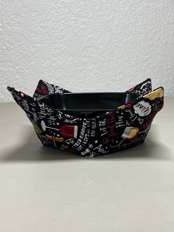 0200-652 (10X10) Microwave Bowl Cozy- Wine