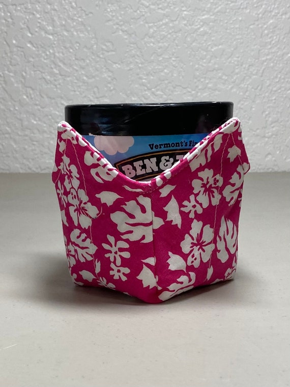 0560 Pint Ice Cream Cozy- Hawaiian Flowers