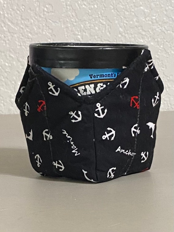 0619 Pint Ice Cream Cozy - Anchors