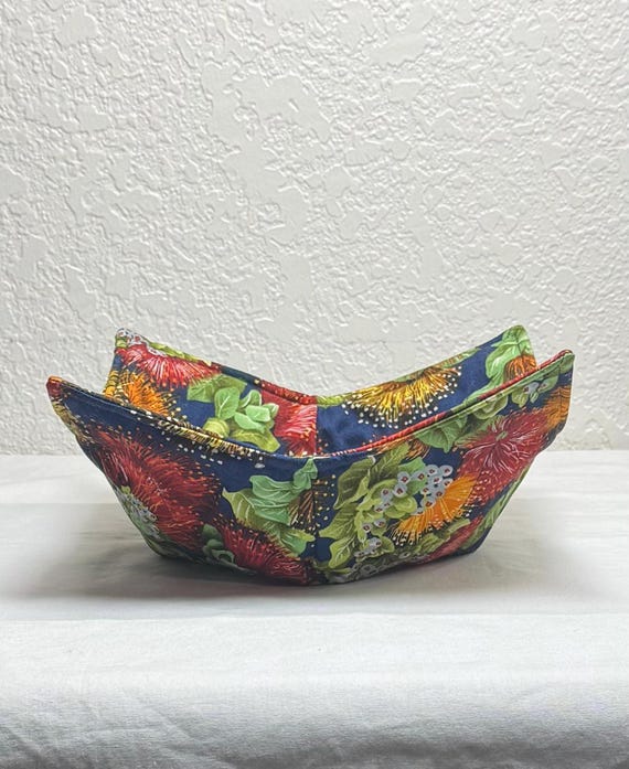 0900-202 (Medium Size) Microwave Bowl Cozy - Flowers