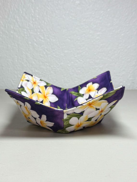0900-105 (Medium Size) Microwave Bowl Cozy - Hawaiian Flowers