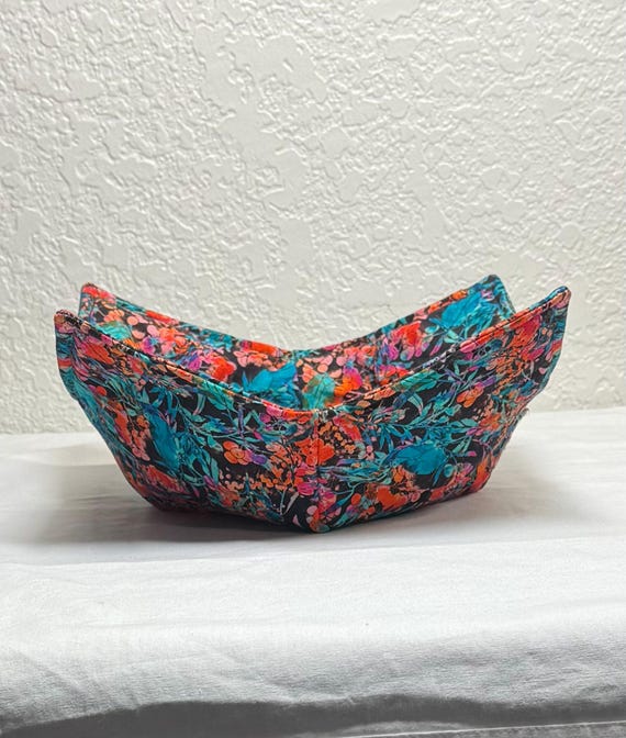 0900-203 (Medium Size) Microwave Bowl Cozy - Flowers