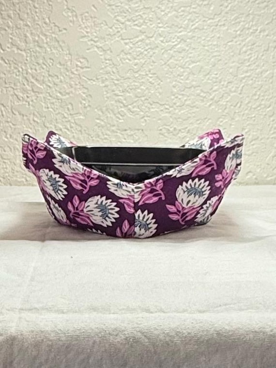 0200-1254 Microwave Bowl Cozy -Flowers