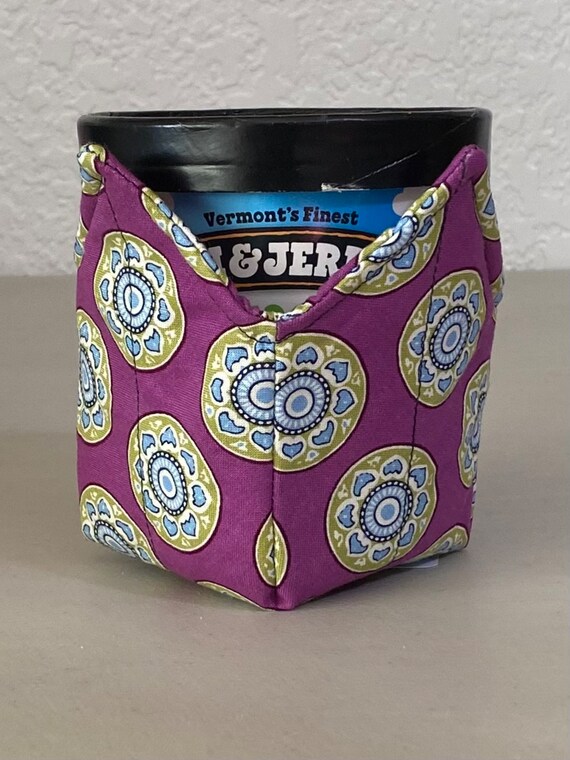 0400-106 Pint Ice Cream Cozy - Purple Mandala