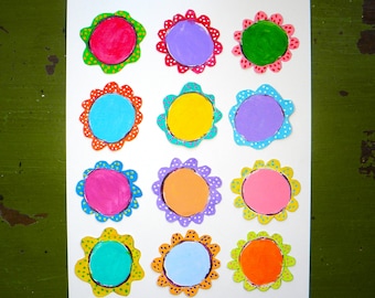 Whimsical Flower Digital Download Sheet for Junk and Art Journaling - Printable Floral Collage Clip Art