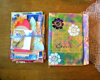 Vintage Ephemera Paper Bundle | Art Junk Journal Scrapbook Collage Supply Kit