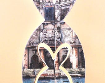 Handmade Wooden Bunny Decor Set | Neutral Farmhouse Easter Rabbits | Rustic Spring Tiered Tray Shelf Decor | JMR's Worlds