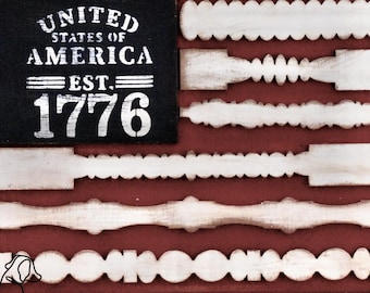 Primitive 1776 American Flag Wood Decor | Rustic Patriotic Shelf Sitter | Farmhouse Independence Day Decor | Betsy Ross Style Flag Sign