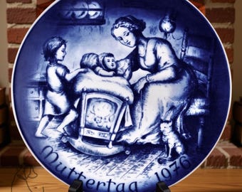 Vintage 1976 Bareuther Bavaria Mother’s Day Plate | Ludwig Richter Muttertag | German Limited Edition