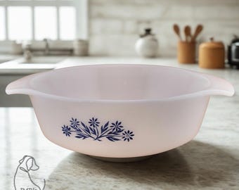 Vintage Anchor Hocking Glassware | Made in USA | Mid Century Kitchen Collectible | Vintage Serving Dish