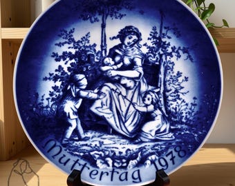 Vintage 1978 Bareuther Mother’s Day Plate Ludwig Richter Bavaria Germany Limited Edition